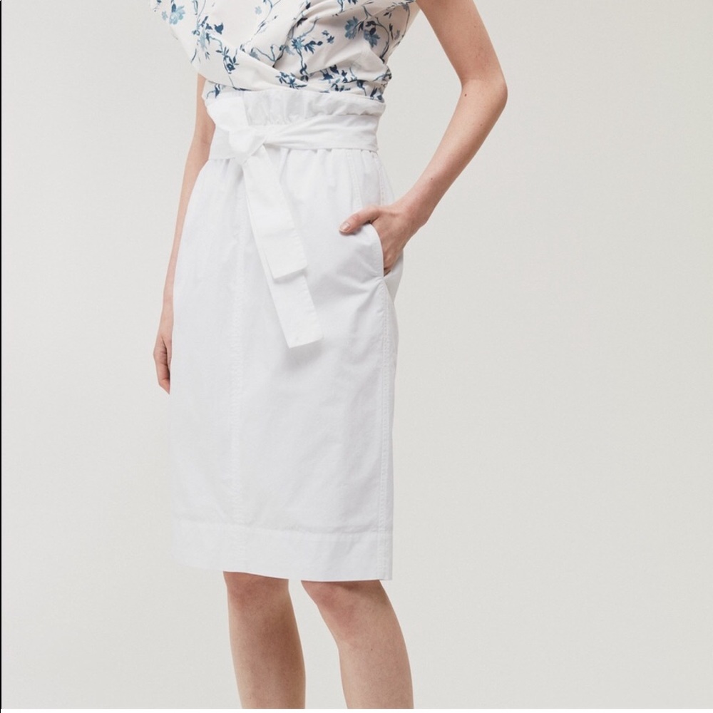 Aritzia Le Fou Wilfred Maryvonne Tie Front Paperbag Midi Skirt